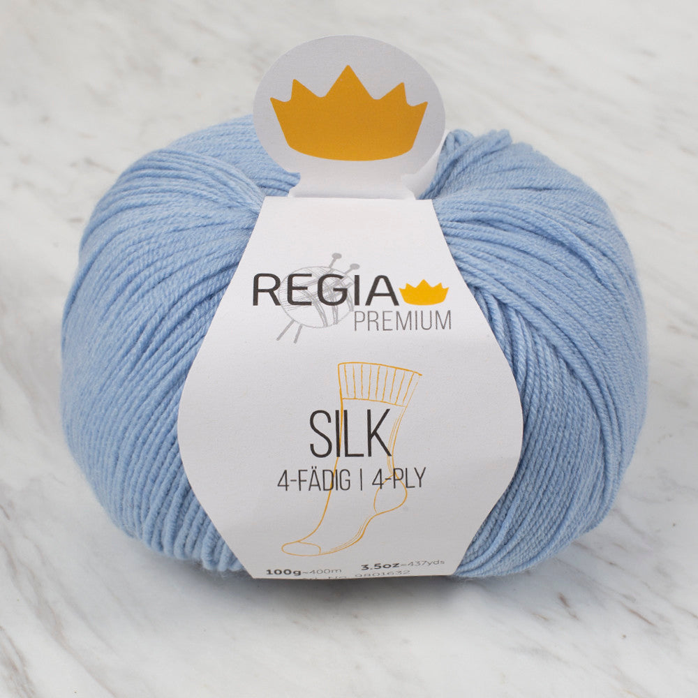 SMC Regia Premium Silk 4-ply Açık Mavi El Örgü İpi - 9801632 - 00052